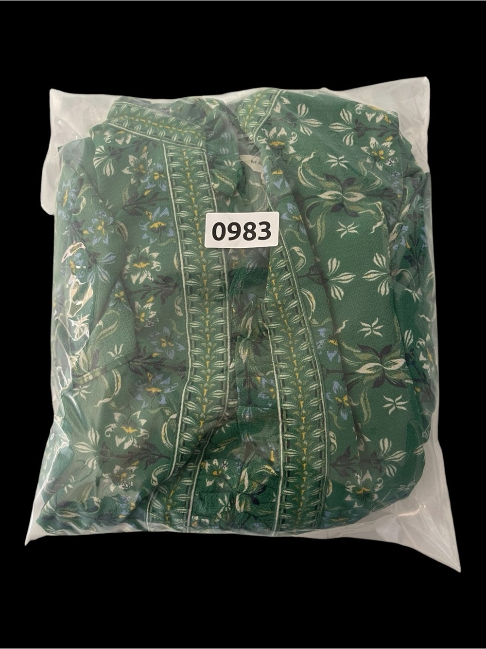 NWOT Max Studio London Green Floral Ruffle Tiered Maxi Dress M Boho Prairie - Picture 11 of 11